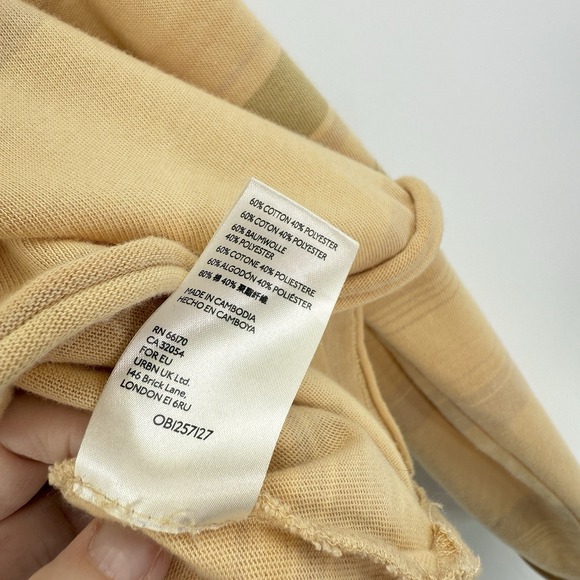 Free People We The Free Crop Top Prosecco Striped Size Sm 90's Vibe Boho Grunge - Picture 7 of 10